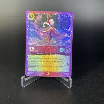 Disney Lorcana ELSA The Fifth Spirit 6/P3 EN-5 Promo Glitter Foil NM (photo 3)