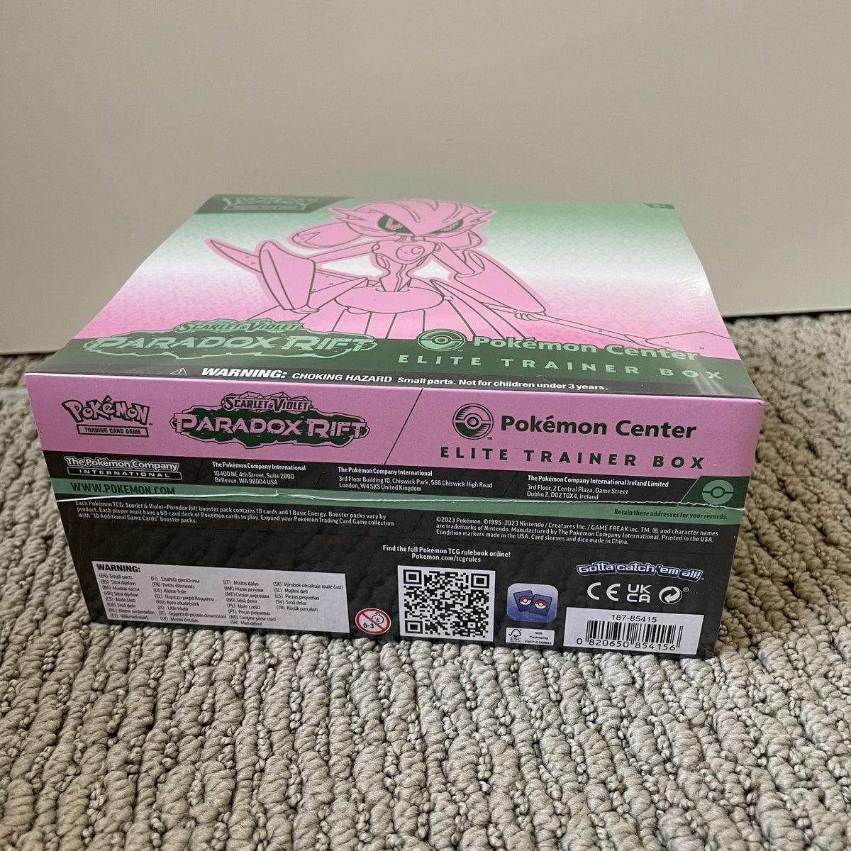 Pokemon TCG Paradox Rift (Iron Valiant) Pokemon Center Elite Trainer Box Sealed (photo 6)