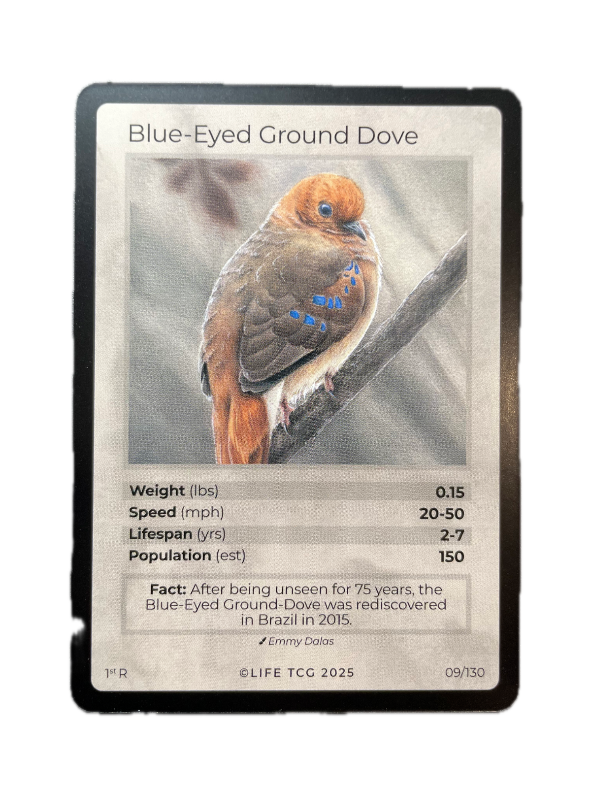LIFE TCG Birds 1st Edition - Choose Your Card - Holos, Full Arts, Rares (Rare, 9R - Blue-Eyed Ground Dove 9/100)