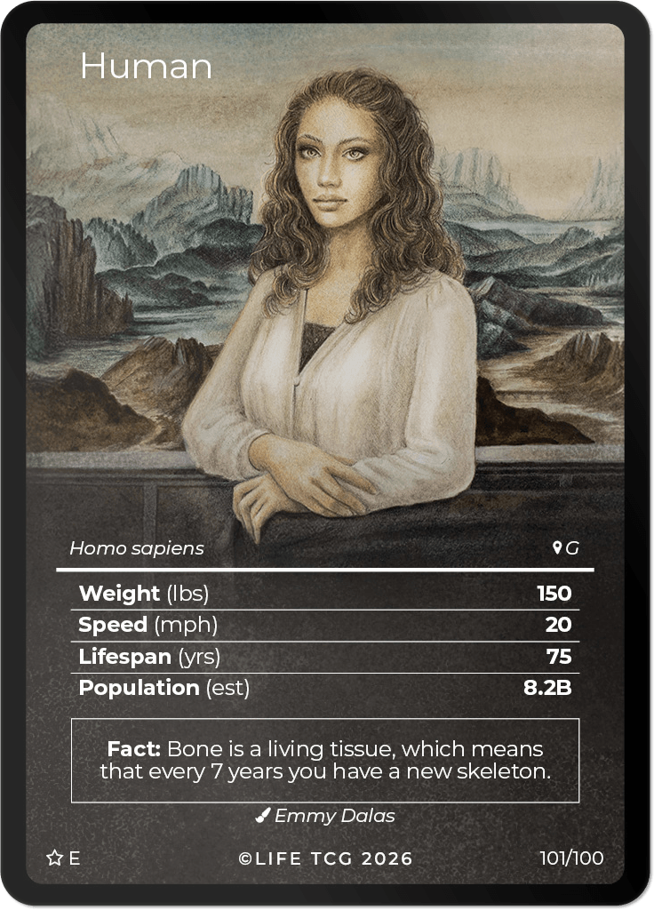 LIFE TCG Mammals Special Edition - Choose Your Card - Holos, Rares, Extended Arts, Full Arts (Extended Art, 101E - Human 101/100)