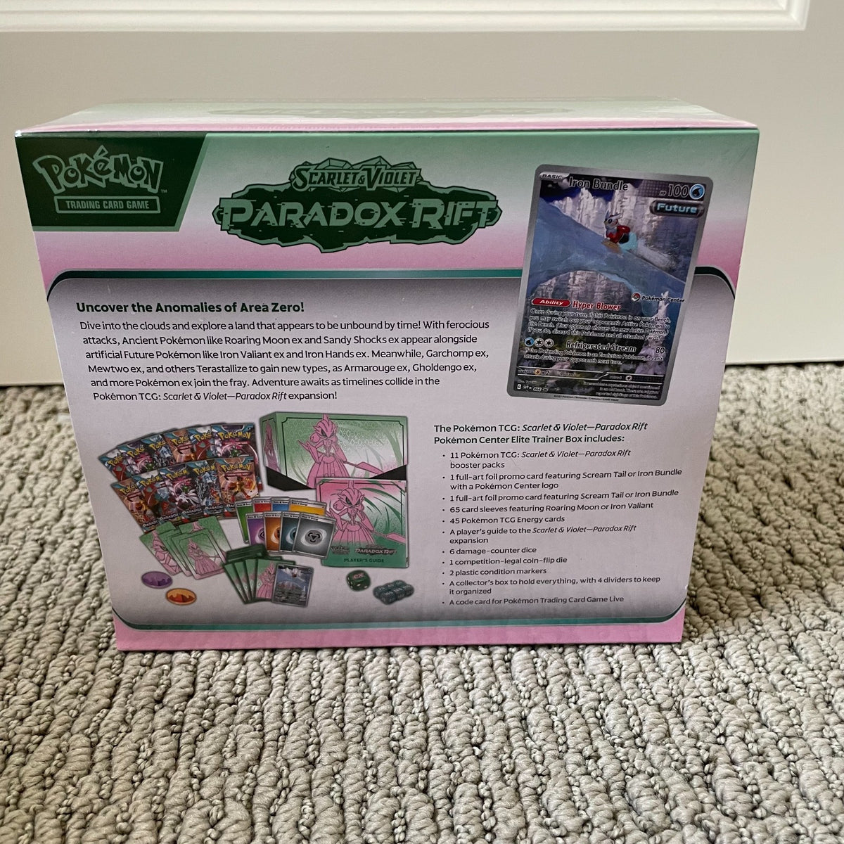 Pokemon TCG Paradox Rift (Iron Valiant) Pokemon Center Elite Trainer Box Sealed (photo 4)