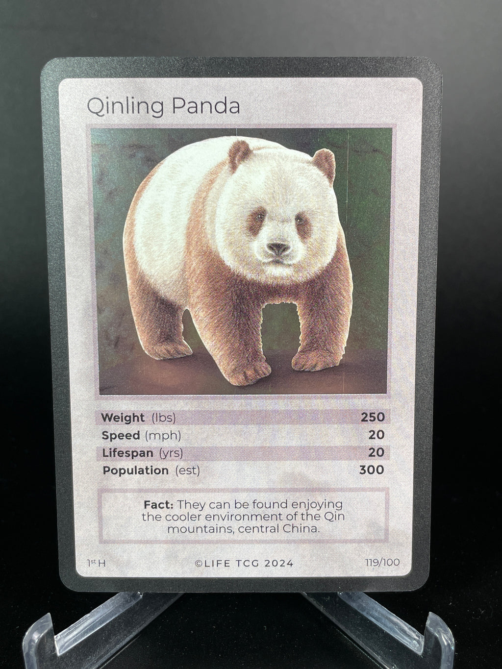 Qinling Panda — Mammals Holo #119/100 | LIFE TCG | 1st Edition (Pop: 300)