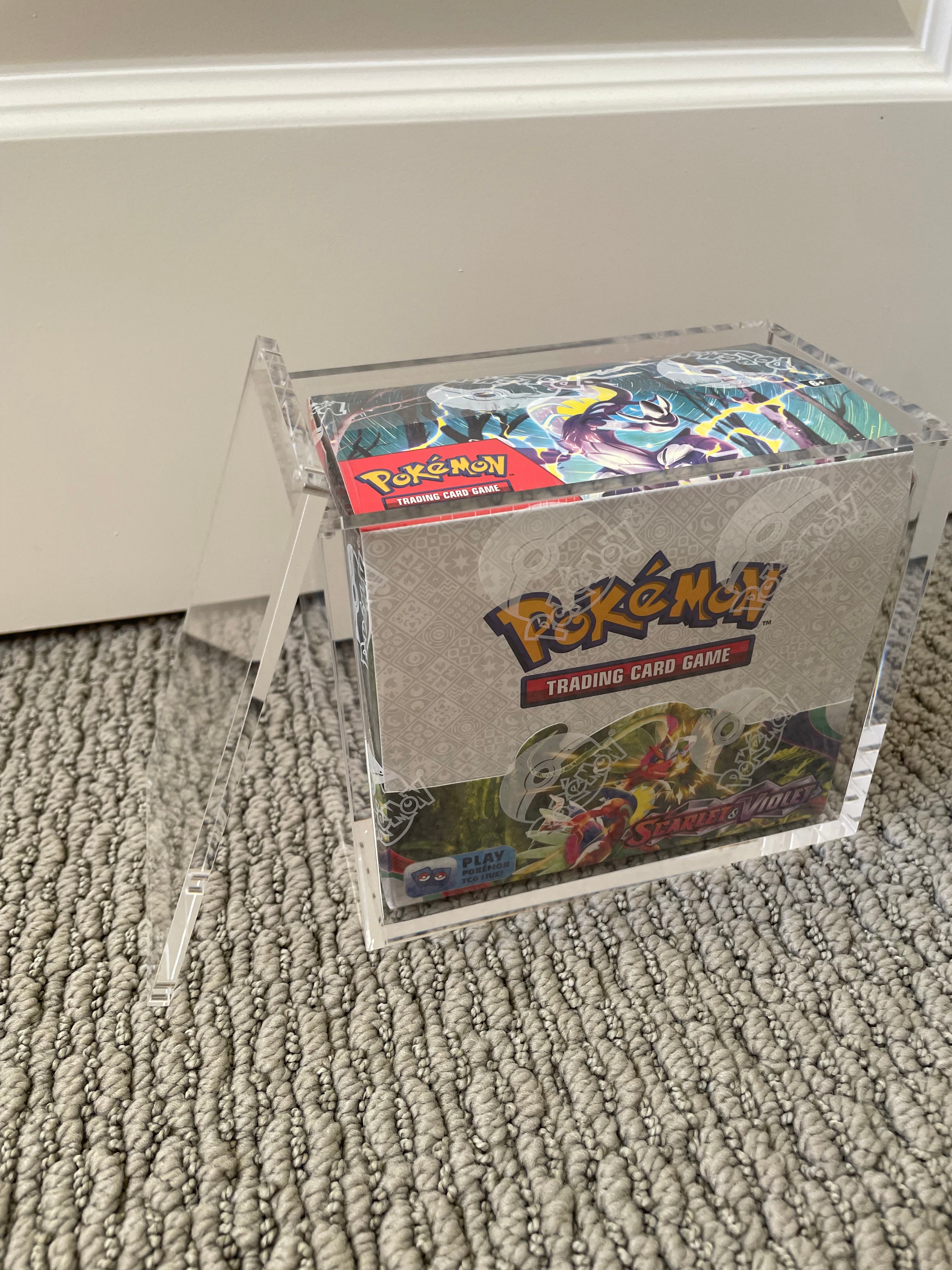 Acrylic Booster Box Display Case – LIFE TCG & Pokémon Compatible