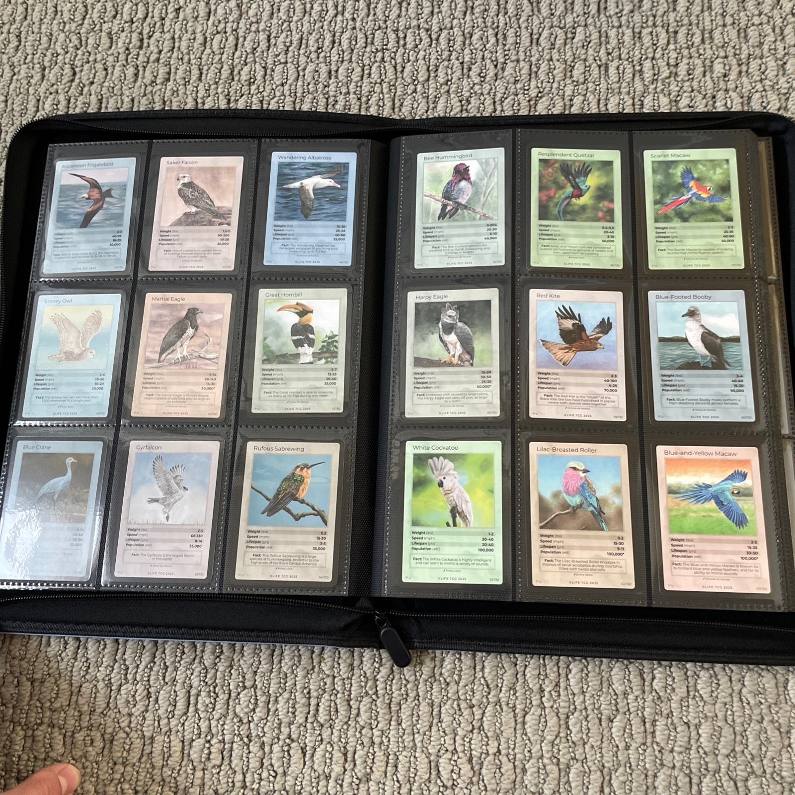 Life TCG Birds Complete Advanced Set - Includes All Pop 500 and Higher Cards