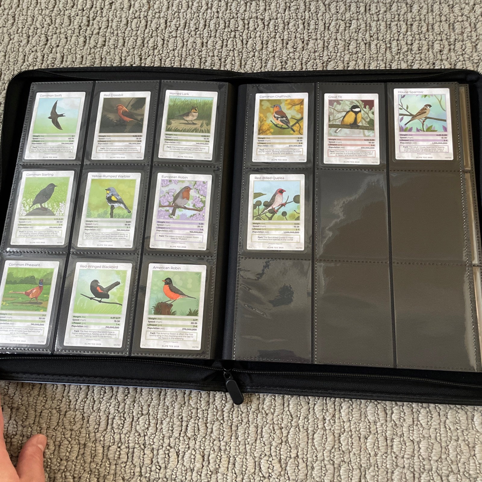 Life TCG Birds Complete Advanced Set - Includes All Pop 500 and Higher Cards