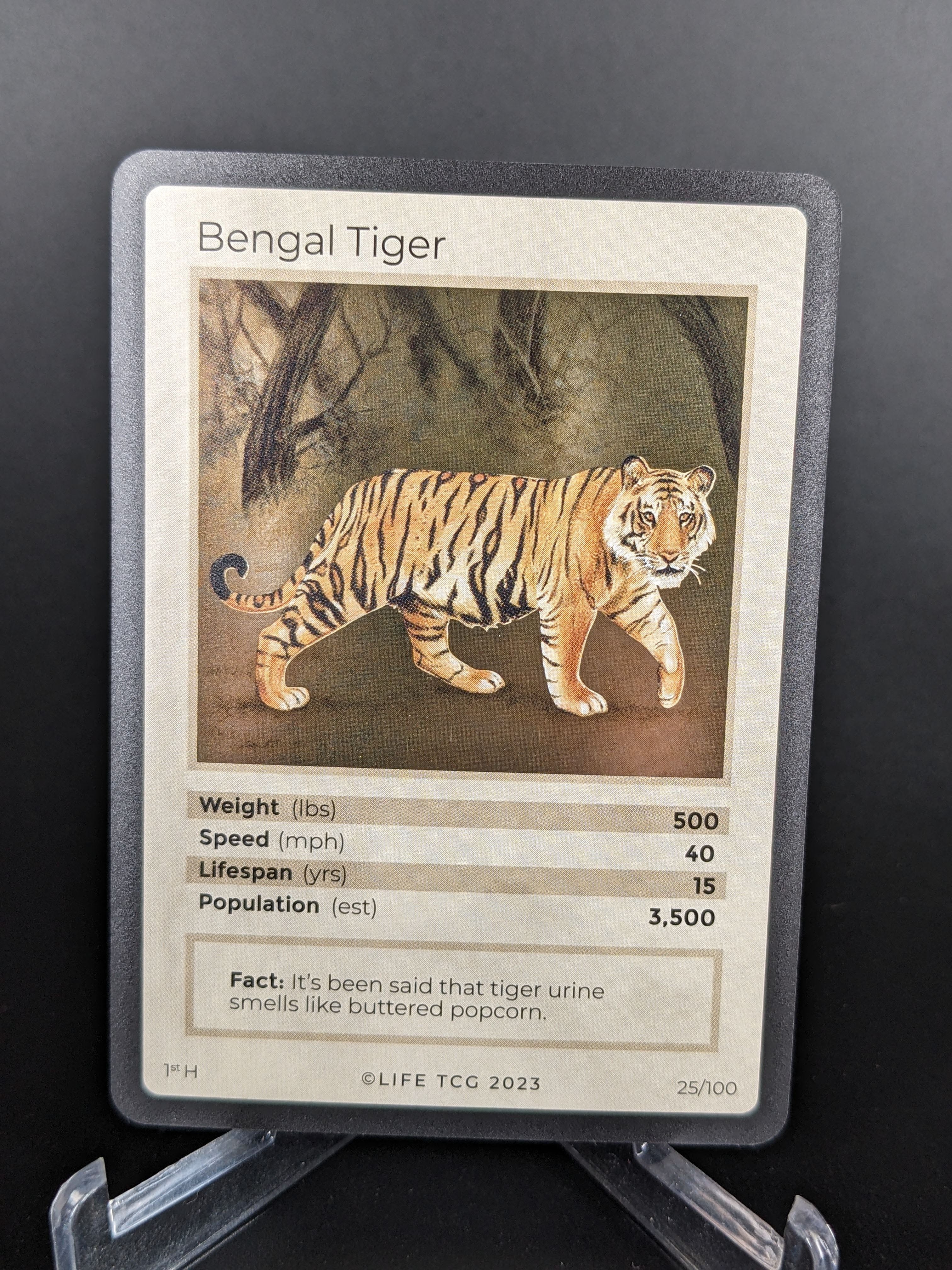 Bengal Tiger — Mammals Holo #25/100 | LIFE TCG | 1st Edition (Pop: 3,500)