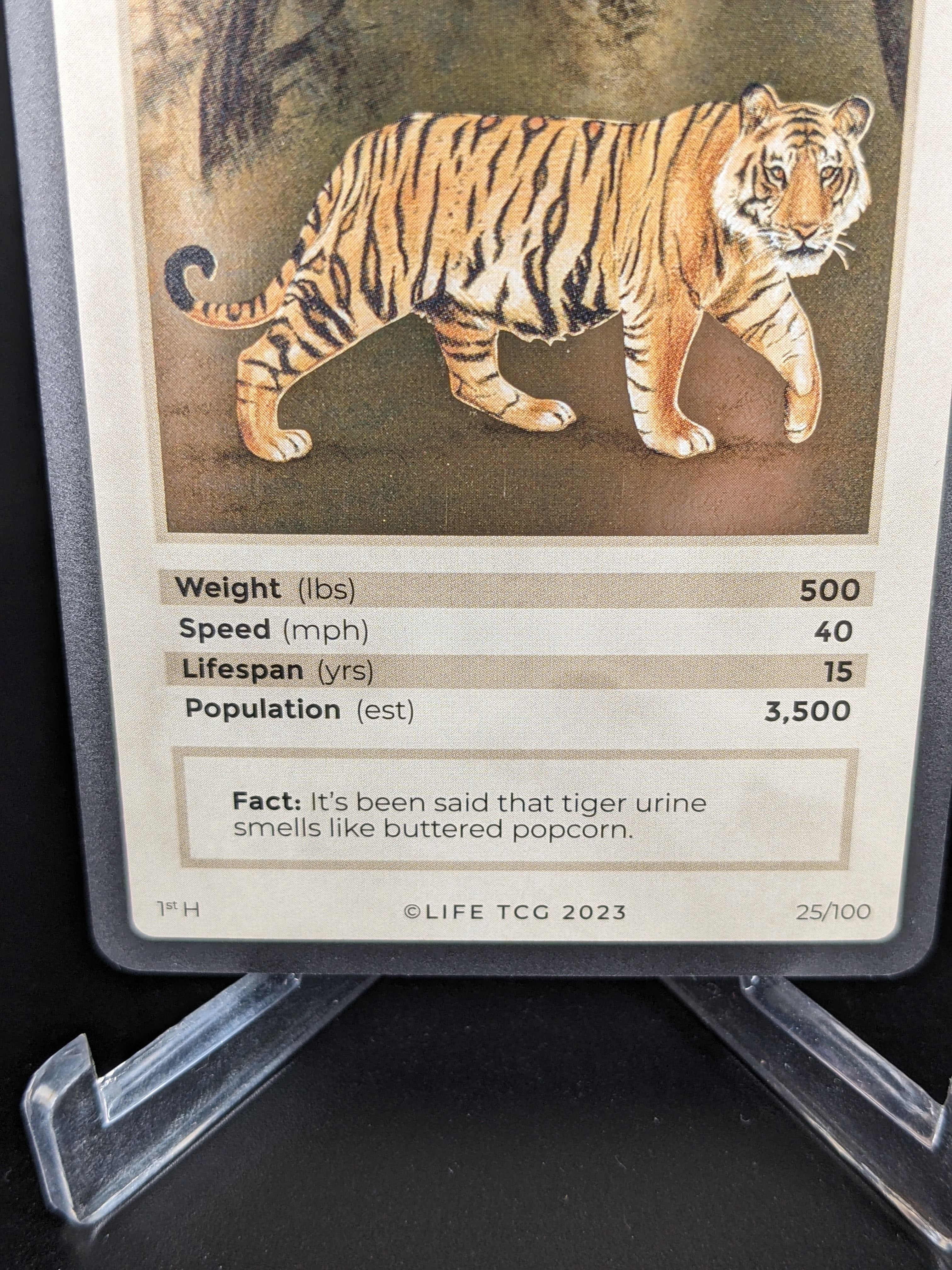 Bengal Tiger — Mammals Holo #25/100 | LIFE TCG | 1st Edition (Pop: 3,500)
