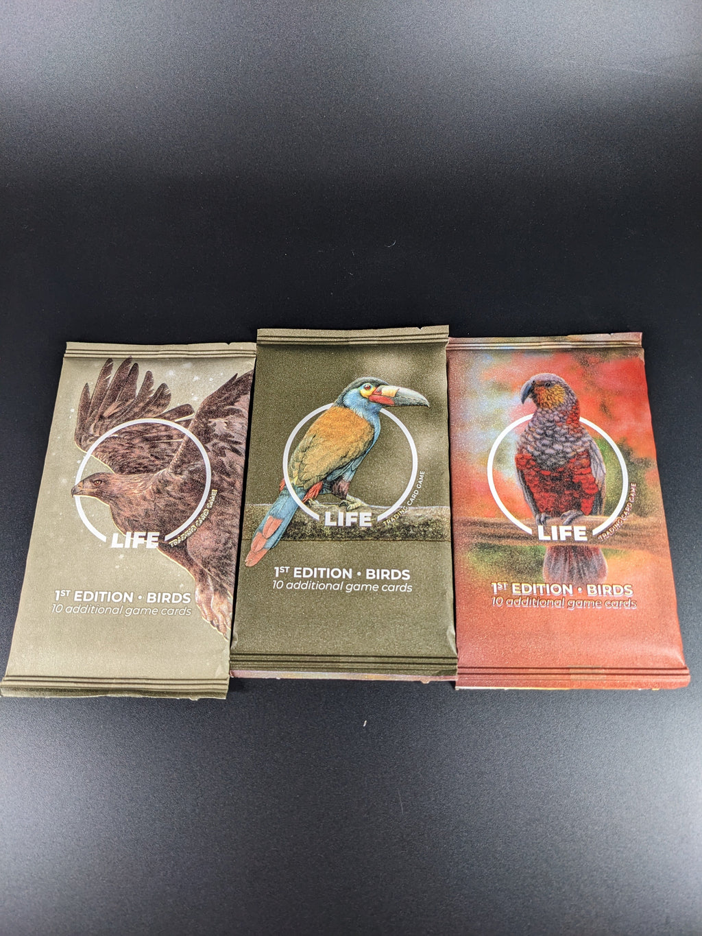 LIFE TCG 1st Edition Birds — Sealed 3-Pack Art Set | WWF Stamp Edition (UK Exclusive)