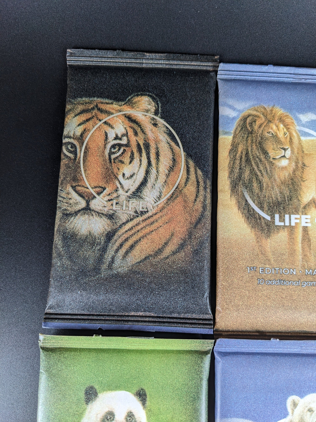 LIFE TCG 1st Edition Mammals — Sealed 4-Pack "Light" Art Set | Beta Print Run (Paper Packs)