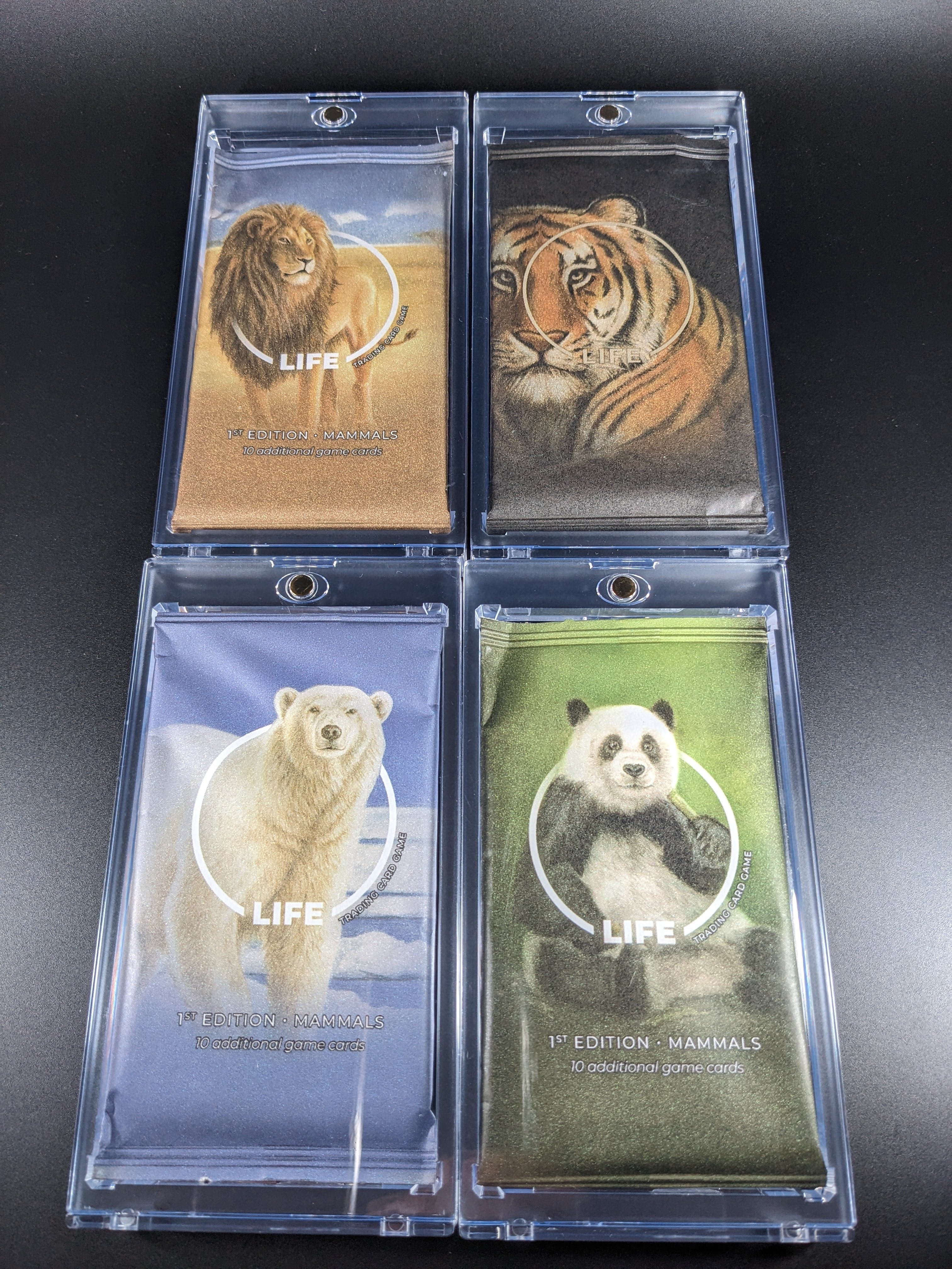 LIFE TCG 1st Edition Mammals — Sealed 4-Pack "Light" Art Set | Beta Print Run (Paper Packs)