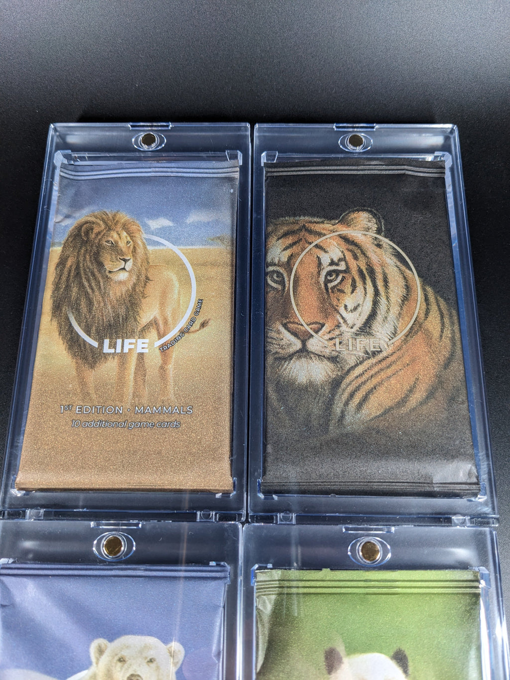 LIFE TCG 1st Edition Mammals — Sealed 4-Pack "Light" Art Set | Beta Print Run (Paper Packs)