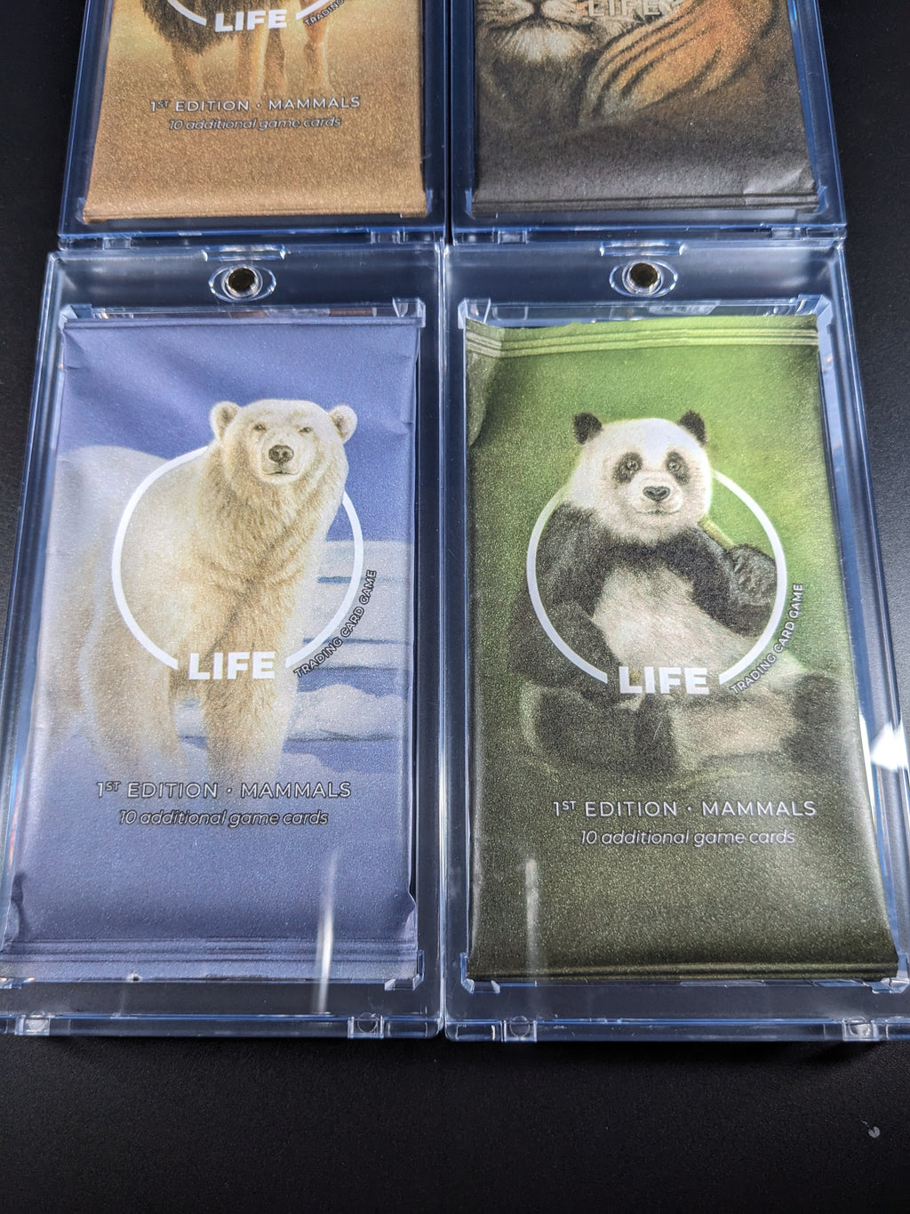 LIFE TCG 1st Edition Mammals — Sealed 4-Pack "Light" Art Set | Beta Print Run (Paper Packs)