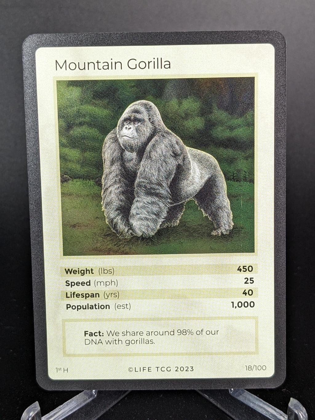 Mountain Gorilla — Mammals Holo #18/100 | LIFE TCG | 1st Edition (Pop: 1,000)