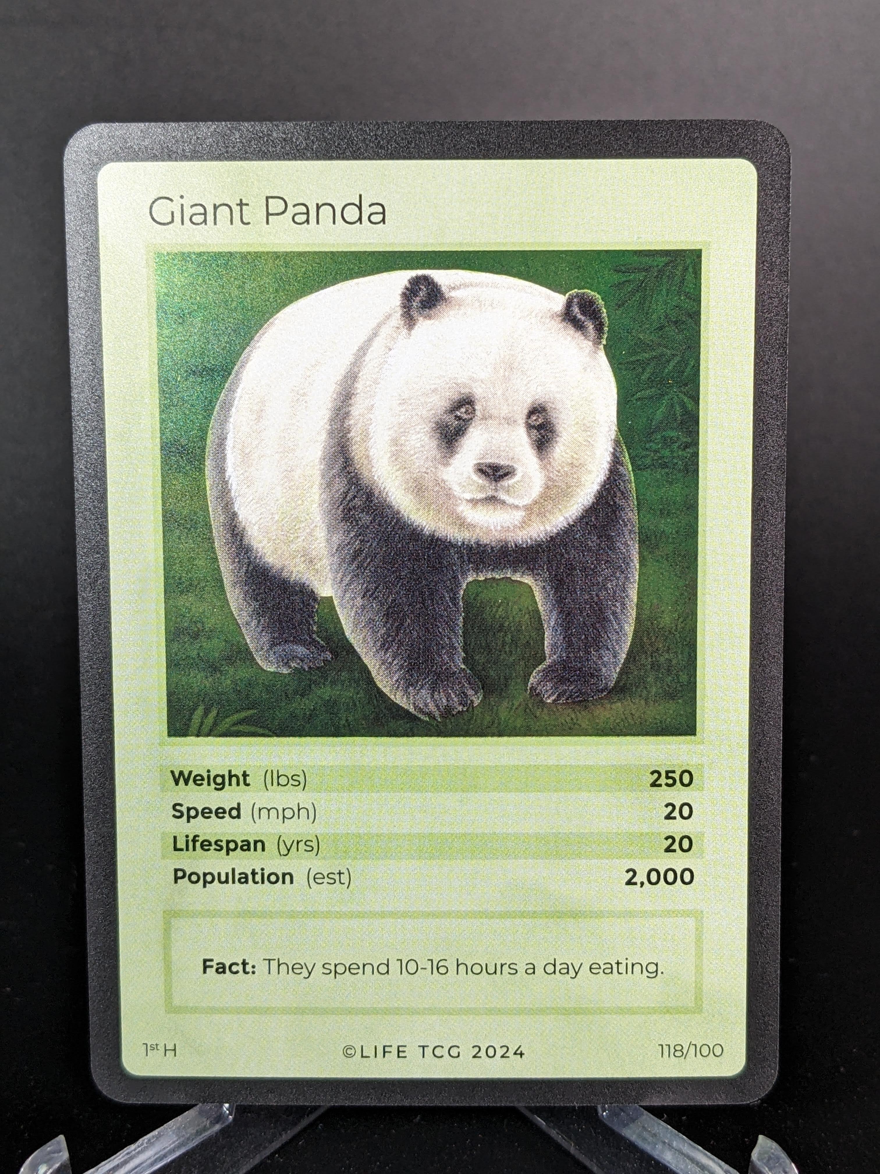 Giant Panda — Mammals Holo #118/100 | LIFE TCG | 1st Edition