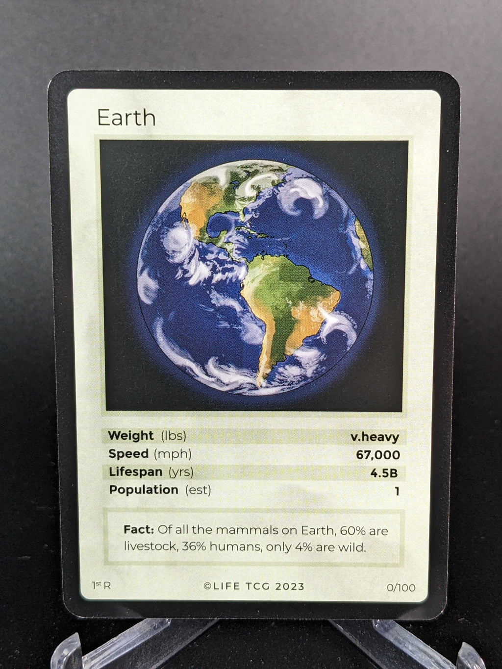Earth — Mammals Rare #0/100 | LIFE TCG | 1st Edition (Pop: 2,000)