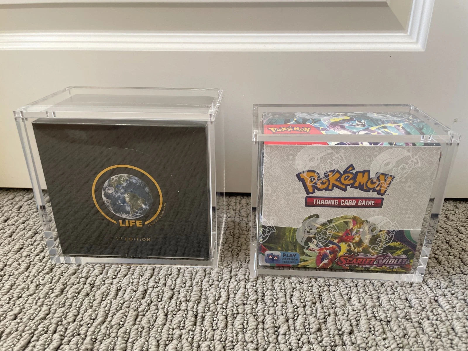 Acrylic Booster Box Display Case – LIFE TCG & Pokémon Compatible