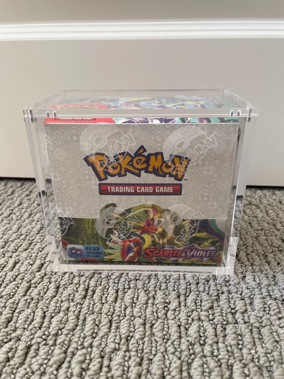 Acrylic Booster Box Display Case – LIFE TCG & Pokémon Compatible