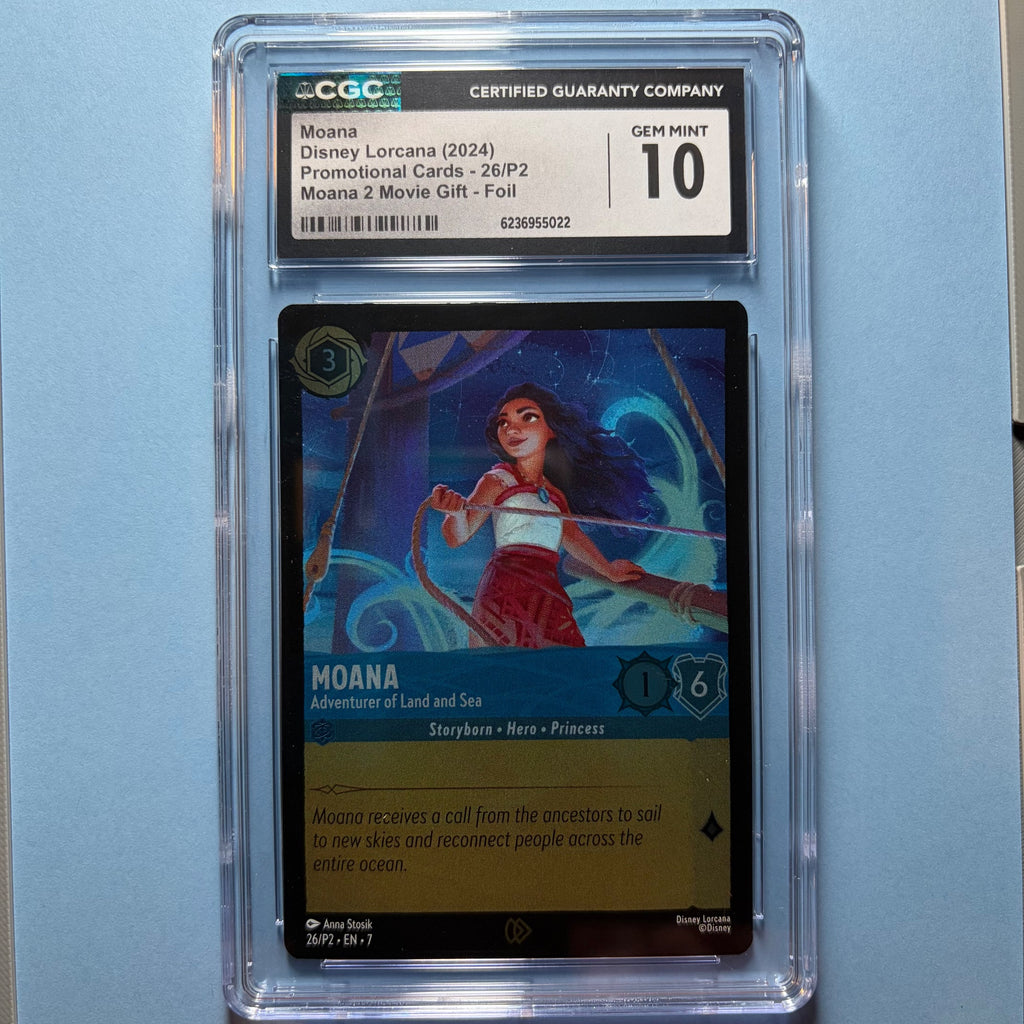 Moana #26/P2 - CGC 10 GEM MINT | Promotional Cards | Lorcana (front)