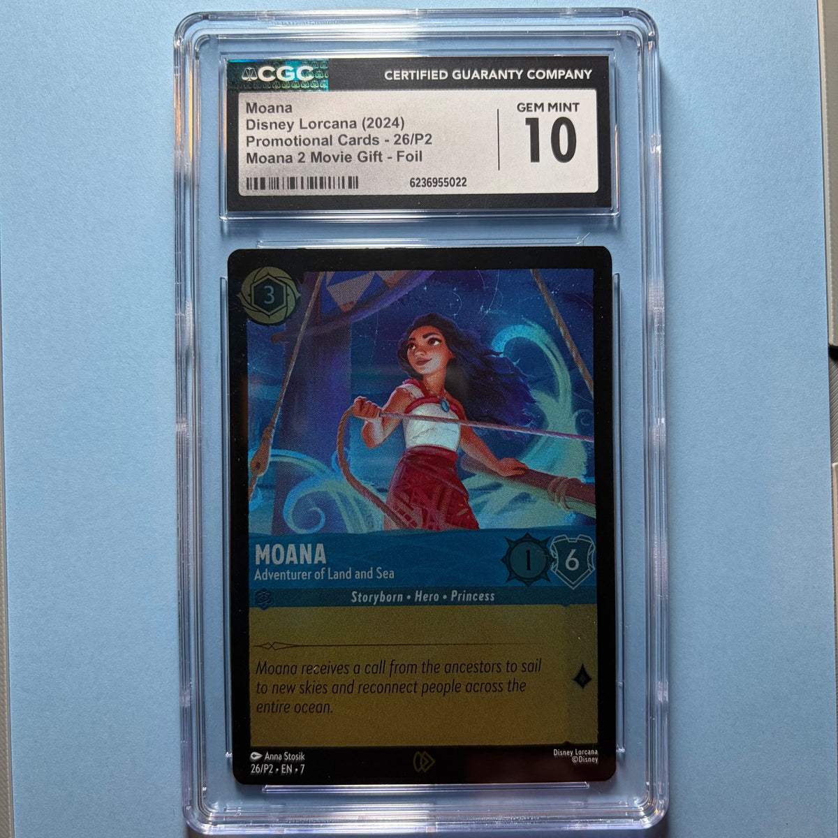 Moana #26/P2 - CGC 10 GEM MINT | Promotional Cards | Lorcana (front)