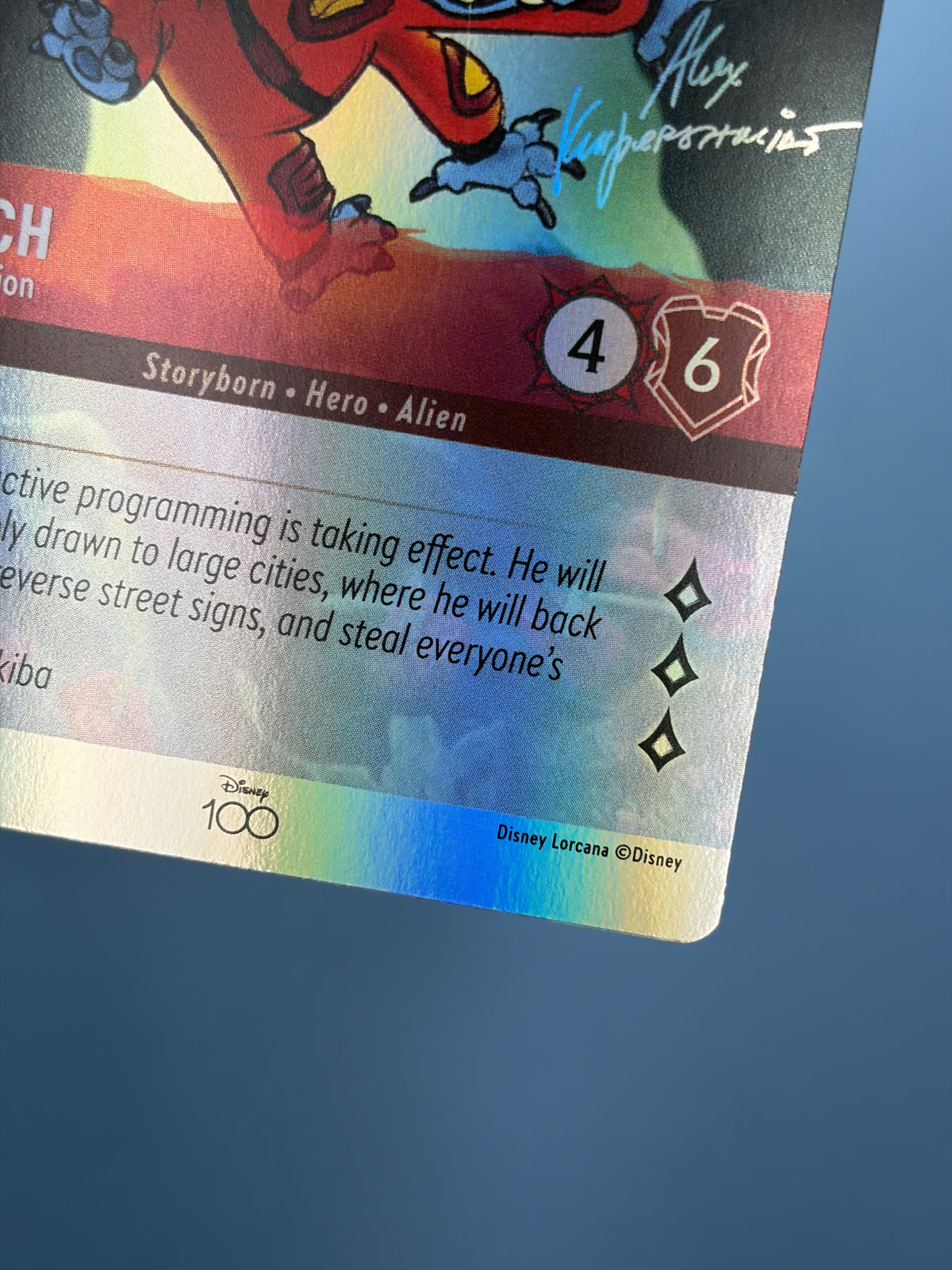 Stitch - Abomination #21/P1 | Promo Set 1 Disney100 | Lorcana (photo 5)